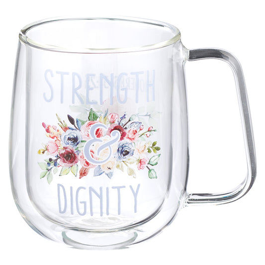 Strength & Dignity Mug (Double-wall Glass)