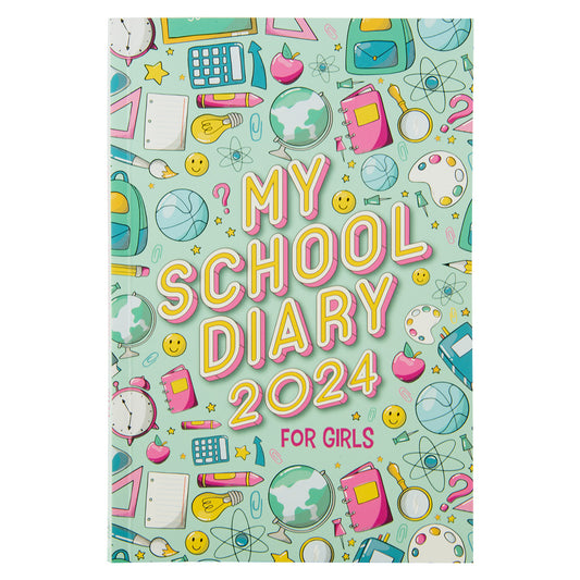 2024 School Diary - Daily Planner for Girls - Paperback